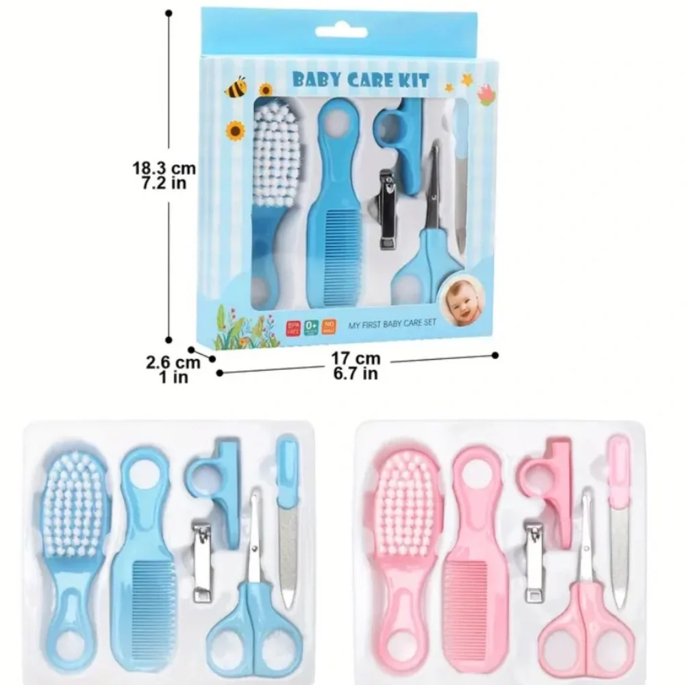 (New in package) 6 pc Baby Care Kit Pink, or Yellow